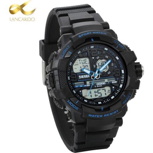 Мужские часы с двойным циферблатом Lancardo China At AliExpress