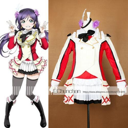 Love live2 OP miracle cosplay costume Tojo Nozomi cosplay dress