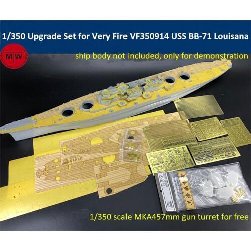 1/350 Scale PE Upgrade Set for Very Fire VF350914 USS BB-71 Louisana Battleship Model TMW00104