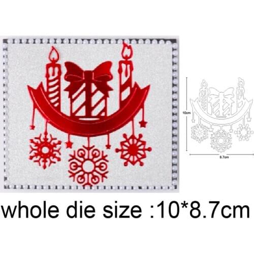 Metal cutting dies cut die Christmas Candle Ornament decoration Scrapbook dies album craft knife mould blade punch stencils dies