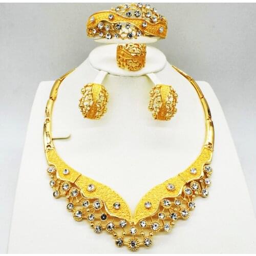 Fashion jewelry woman jewelry set necklace earrings pendant romantic jewelry wedding jewelry party travel jewelry