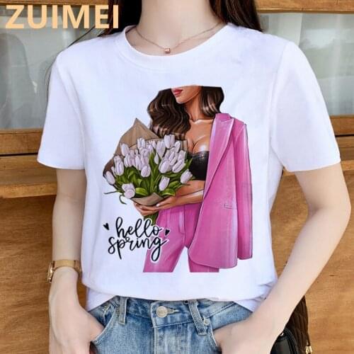 Fashion Girl Flower Print Harajuku Top Women T-shirt Casual Ladies Basic O-collar Short Sleeved Women T-shirt Girl,Drop Ship