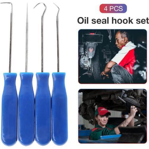 4Pcs/set Car Pick And Hook Set O Ring Oil Seal Gasket Puller Remover Craft Hand Tools