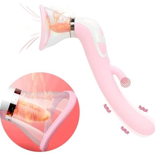 Sucking Dildo Vibrator Sex Toys for Women Adult Products Flirting Multispeed Clitoris Stimulation Licking Clit Nipple Massager