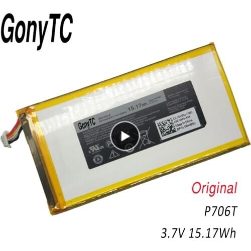 P706T New original Tablet Battery For DELL Venue 7 3730 Venue 8 3830 T02D T01C T02D002 T02D001 0CJP38 02PDJW 3.7V 15.17WH