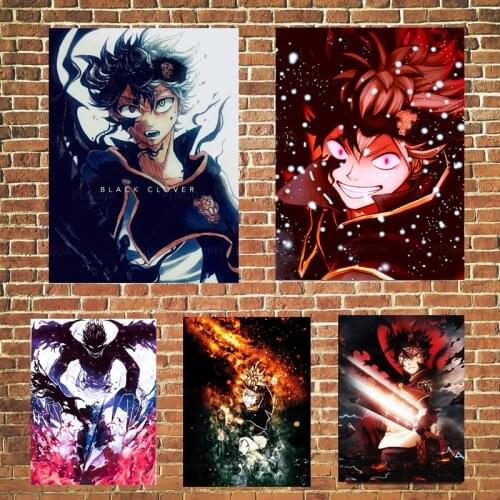 Pop Japan Animation Black Clover Prints Canvas Painting Wall Art Pictures Modular Aesthetic Poster Bedside Background Home Decor