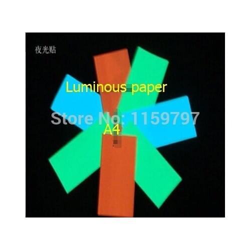 100*150mm Mixed super bright noctilucent Sticker Paper,Photoluminescent Sticker,Glow In The Dark Luminescent Switch Sticker