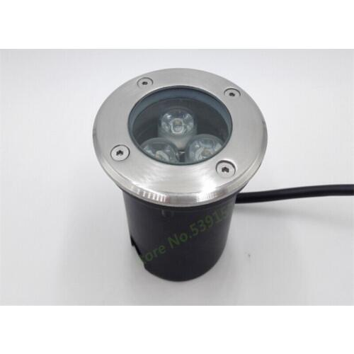 Free shipping 3x3W Warm White/Cool White LED underground light IP68 Buried recessed floor outdoor lamp DC12V/AC85-265V