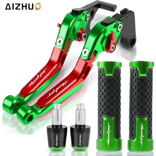 Brake Clutch Levers Extendable Adjustable FOR HONDA hoRnet250 2001 Motorcycle Folding Handlebar CNC Aluminum Rubber HORNET LOGO