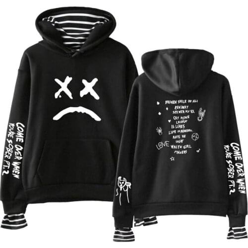 Creative Lil Peep Hoodie Sweatshirts Hellboy Lil.peep Women Hooded Pullover Girls Sudaderas Cry Baby Hoodies Love Full