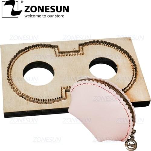 ZONESUN D5 Customized Leather Cutting Die Handicraft Tool Coin Purse Steel Rule Die Clicker Press Punching Tool