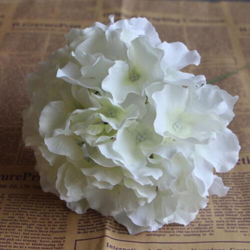1pcs Artificial Flowers Silk flower European Vivid heads Hydrangea Flower Home Party Wedding Decoration