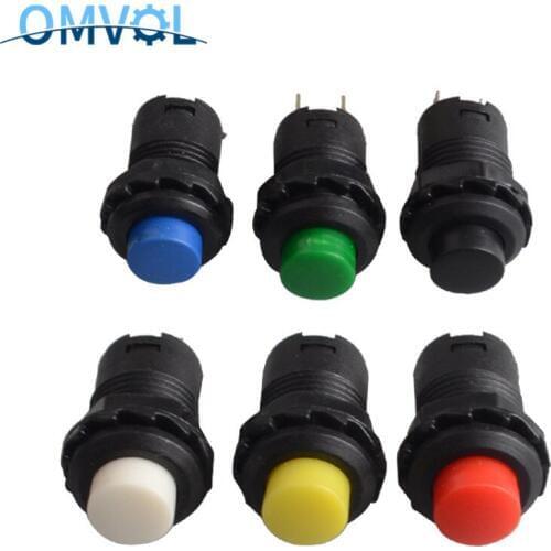 10pcs 12mm momentary & Lock Latching OFF- ON Push Button Switch maintained fixed pushbutton switches