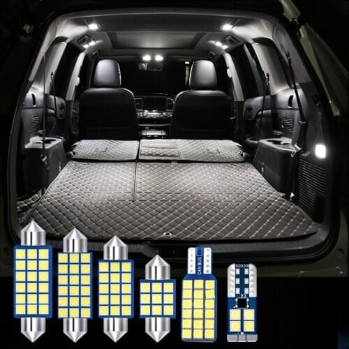 14pcs Festoon Car LED Bulbs For Chevrolet Tahoe GMT900 900 2007-2014 Interior Reading Light Trunk License plate Lamp Accessories