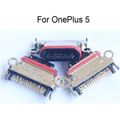 2PCS Replacement For OnePlus 5 Charger Connector Repair Spare Parts For OnePlus5 USB Dock Charging Port For OnePlus 5