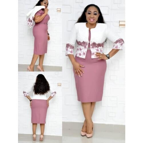 2020 new arrival elegent style african women plus size dress XL-5XL
