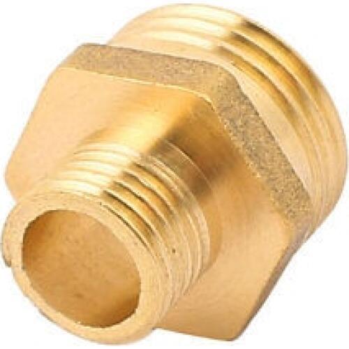 1/2 BSP to 1/4 BSP Male Thread Brass Pipe Hex Nipple Fitting Quick Adapter 3pcs