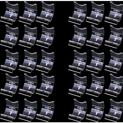 30pcs Lighter Display Stand Transparency Acrylic Easel Holder Rack for Lighter - 5X5X4CM