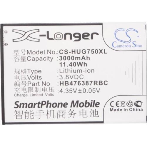 Cameron Sino 3000mah battery for HUAWEI Ascend G750 G750-T00 G750-T01 G750-T20 B199 G750 G750-T00 G750-T01 G750-T20 Glory 4