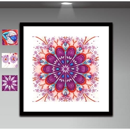 Diamond Embroidery Colorful Flower Special Shape Diamond Painting Needle Rhinestone 5d Diamond DIY Crystal Painting Home Decor