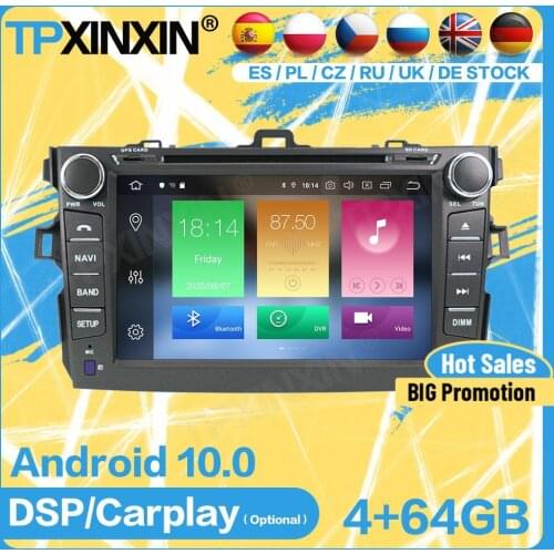 Car Radio 2 Din Cassette Bluetooth Android For Toyota Corolla 2007 2008 2009 2010 2011 2012 2013 GPS Player Auto Audio Head Unit
