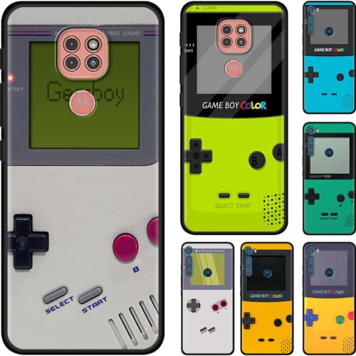 Retro Video Gameboy Cover for Motorola G9 Play One Fusion Hyper G8 Power Lite Edge Plus E6s G Stylus G10 G30 Phone Case Coque