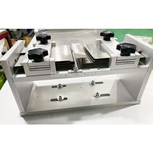 Four-tiered edge-bender for flat mask machine