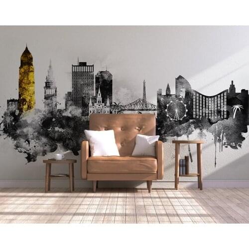 CJSIR Custom Art City Architecture Mural Wallpaper 3D Bedroom Living Room TV Sofa Background Wall Paper Stickers Home Decor