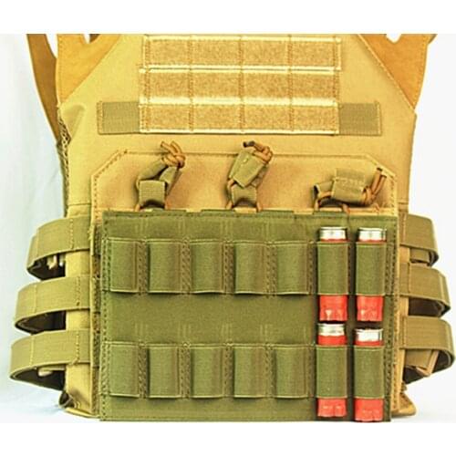 Ammo Shells Holder 14 Grid Waist Belt Pouch 600D Nylon Organization Storage Molle System Hunting Hanging Bag