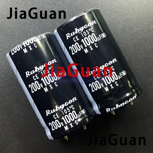 4pcs RUBYCON MXC 200V1000UF 25X45mm 1000uF/200V electrolytic capacitor mxc 1000uf 200v Instead of 160V Power Supply