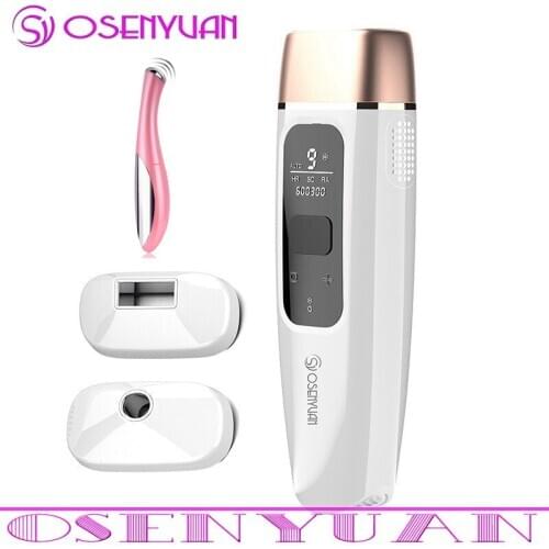 Osenyuan 600000 Flash IPL Laser Hair Removal Epilator for Women ICE Cool Hair Remover Device for Body Legs Bikini Arm Armpits