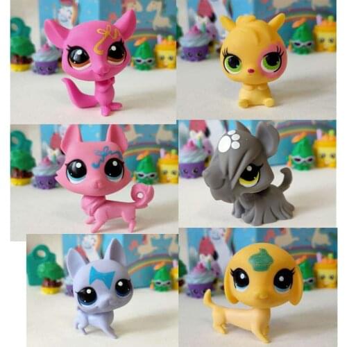 Old Type LPS Littlest Pet Shop Amimals Doll Mini Pets Dog Cat Model Ornament Cute Anime Pets Action Figure Model Toy Collection