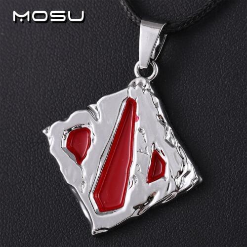 MOSU Hot GAME DOTA 2 Metal Necklace Charm Pendant Cosplay Accessories Jewelry Gift can Drop-shipping