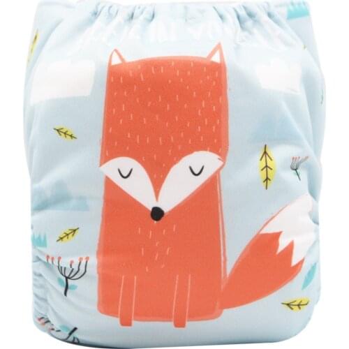 Asenappy New Baby Cloth Diapers Cover Positioned Digital Pocket Diaper Cloth Nappy With 1 Microfiber Insert