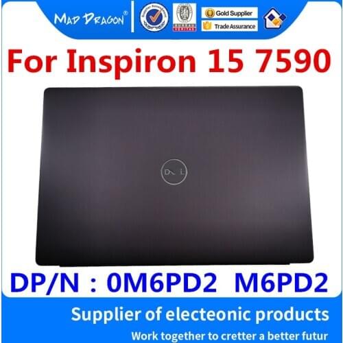 New original laptop LCD Top Cover LCD Back Cover black A shell For Dell Inspiron 15 7590 Ins15-7590 M6PD2 0M6PD2 0 M6PD2