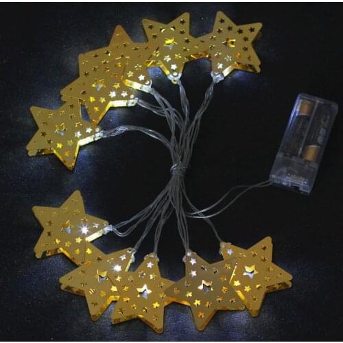 10/20 LED Star Castle Led Light String Eid Mubarak Ramadan Decoration For Home Ramadan Kareem Eid Al Adha EID Lantern Gift