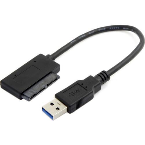 USB 3.0 Micro SATA 7+9 16Pin 1.8" SSD Hard Disk Drive Adapter Cable 20cm 5Gbps Super speed Micro-SATA