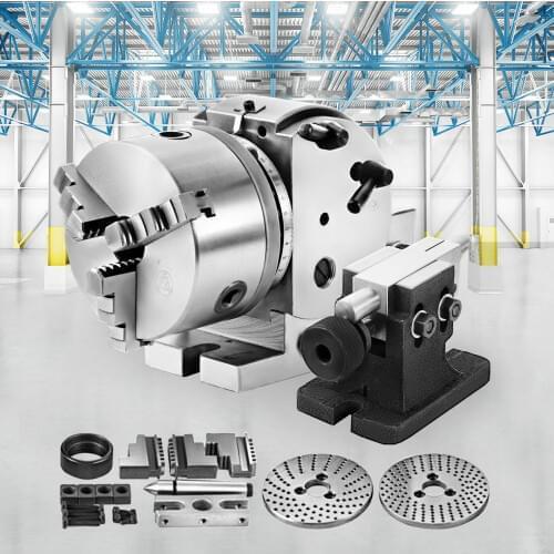 BS-0 High Quality Durable Precision Dividing Head With 5" 3-jaw Chuck & Tailstock