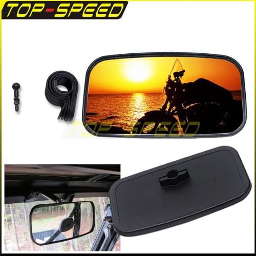 Motorcycle UTV Rear Center View Mirror For Kawasaki Mule 600 series Kubota RTV 900 1100 1140 Kubota RTV X-series Yamaha Viking