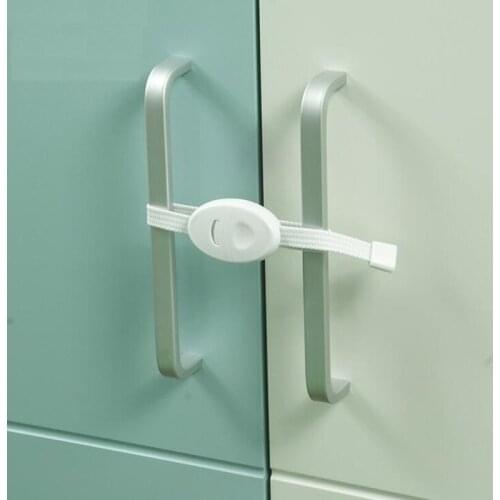 New 2Pcs Child Anti-pinch Safety Cabinet Door Lock Baby Kids Toddlers Infant Security Protection Cabinet Window Door Interlocks
