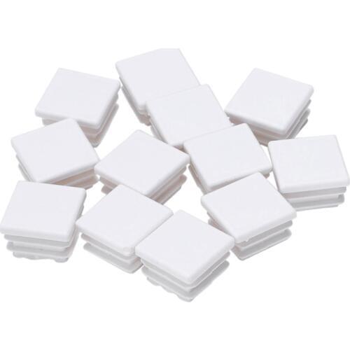 20 mm x 20 mm plastic white end caps blanking version of the caps spare caps accessories for professional square tube inserts 12