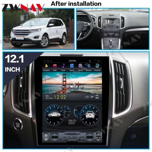 For Ford EDGE 2015-2019 DSP Vertical Tesla Style Android 9.0 auto Car multimedia Player car GPS radio tape recorder BT head unit