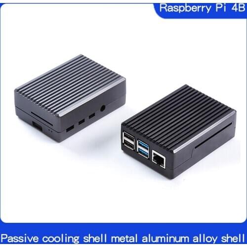 Raspberry Pi 4 Model B Aluminum Alloy Case/ Passive Cooling Shell Metal Enclosure Heat Dissipation for Pi 4B