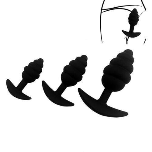 Small medium large underwear Silicone anal beads butt plug thread penis fake dildo insert G spot unisex Sex toys for male female