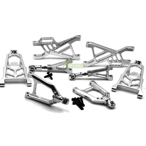 Alloy CNC suspension Front and rear Arm Set with mounting screws for 1/5 HPI Rovan KM 5B 5T 5SC