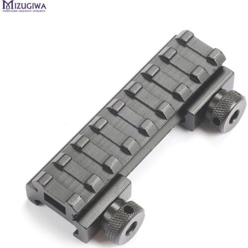 MIZUGIWA See-Thru Flat-Top 1/2" Riser Base Dovetail to Weaver Rail Mount Base Adapter Scope Mount Converter Laser Sight New
