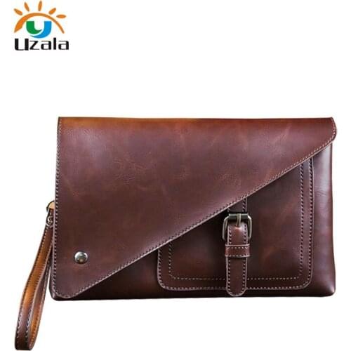 Men retro mad horse PU leather handbag size 28X18X3cm W3-167
