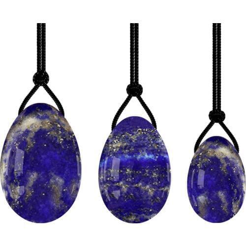Natural Lapis lazuli Yoni Egg Jade Eggs Women Kegel Exerciser Jade Massager Vaginal Muscles Tightening Ball Crystal Kegel Eggs