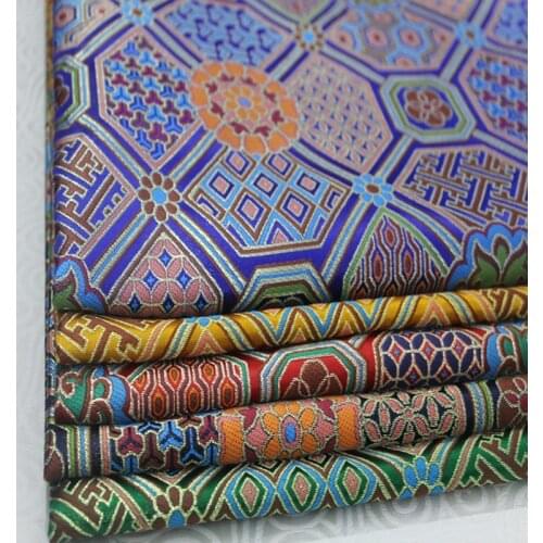 CF408 1Yard 5Colors Brocade Jacquard Fabric Chinese Style Decoration Fabrics Handmade Materials Home Textiles DIY Sewing Fabric