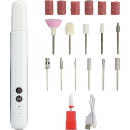 Portable Electric Nail Drill Machine Kit Manicure Drill Nail Art Pen File Nail Tools Grinding Burnishing Polisher Pedicure Kit